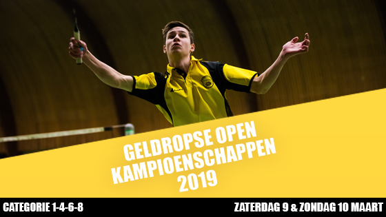 Uitnodiging Geldropse Open Kampioenschappen 2019!