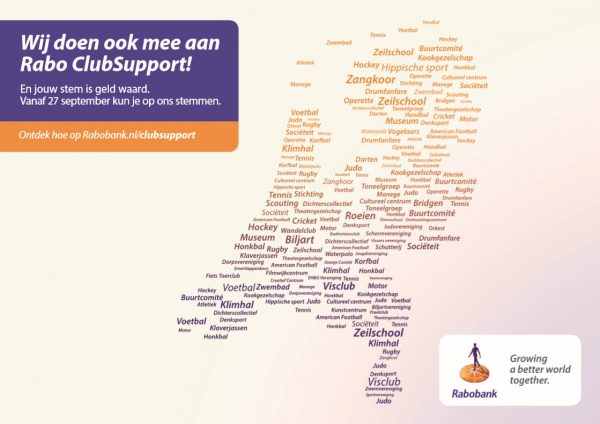 Stemmen op de HBB met Rabo ClubSupport!