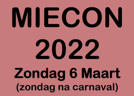 MieCon senioren toernooi 6 maart gaat door!