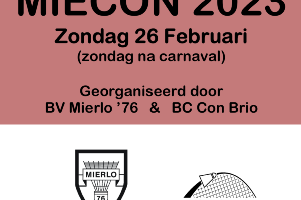 Doe ook mee met het MieCon senioren toernooi 2023!