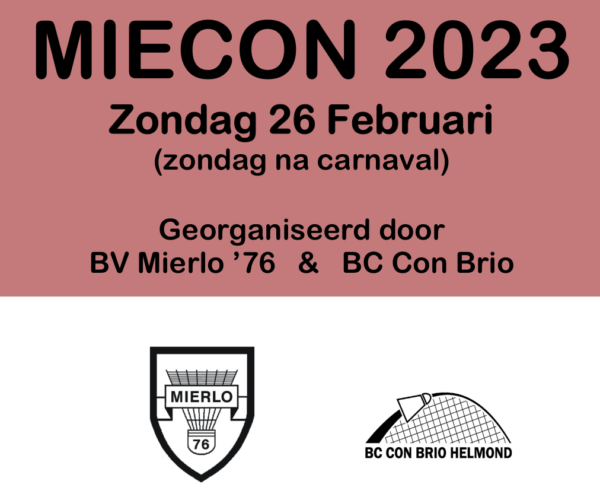 Doe ook mee met het MieCon senioren toernooi 2023!