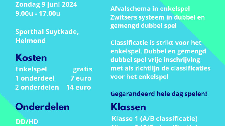 HBB senioren kampioenschappen 2024