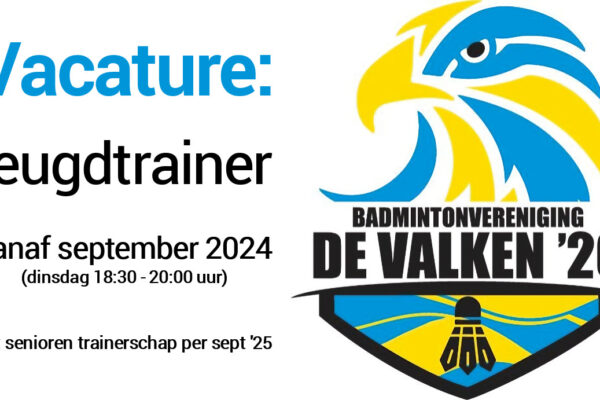 Vacature jeugdtrainer