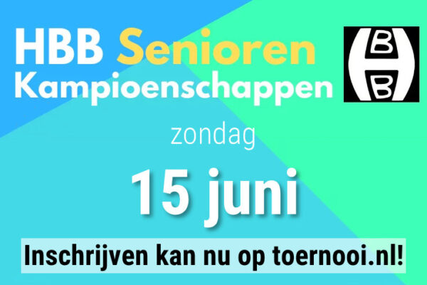 Inschrijven kan nu: HBB-senioren kampioenschappen 2025