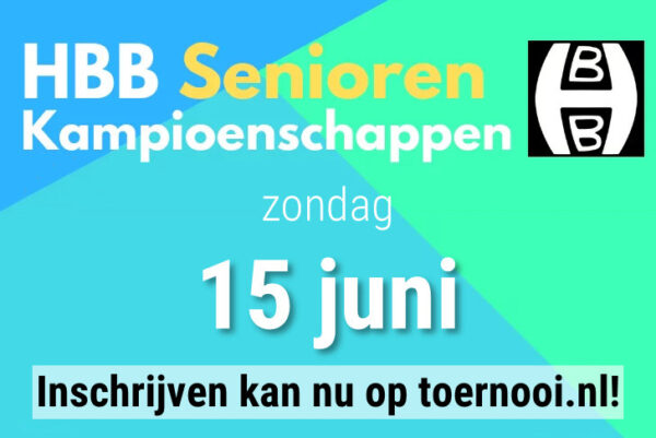 Inschrijven kan nu: HBB-senioren kampioenschappen 2025