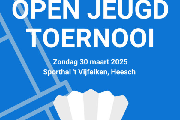 HBV Open Jeugd Toernooi 2025 – Uitnodiging